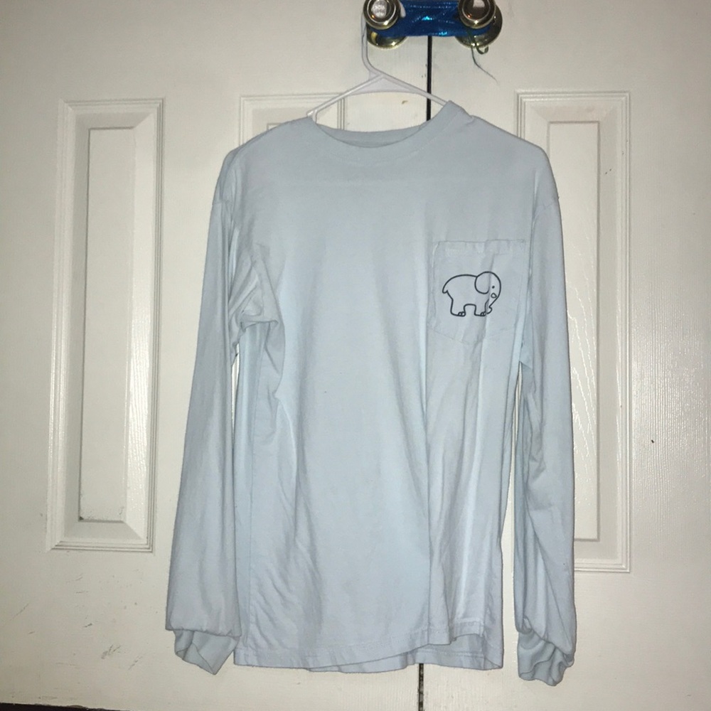 Ivory Ella Long Sleeve Light Blue Shirt